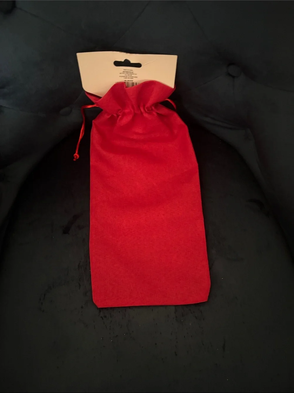 Holiday Drawstring Gift Bags - Red 